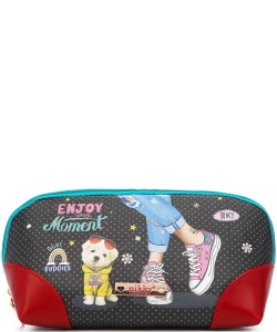 Nikky By Nicole Lee Cosmetic Pouch NK21008L ENJOY EVERY MOMENT